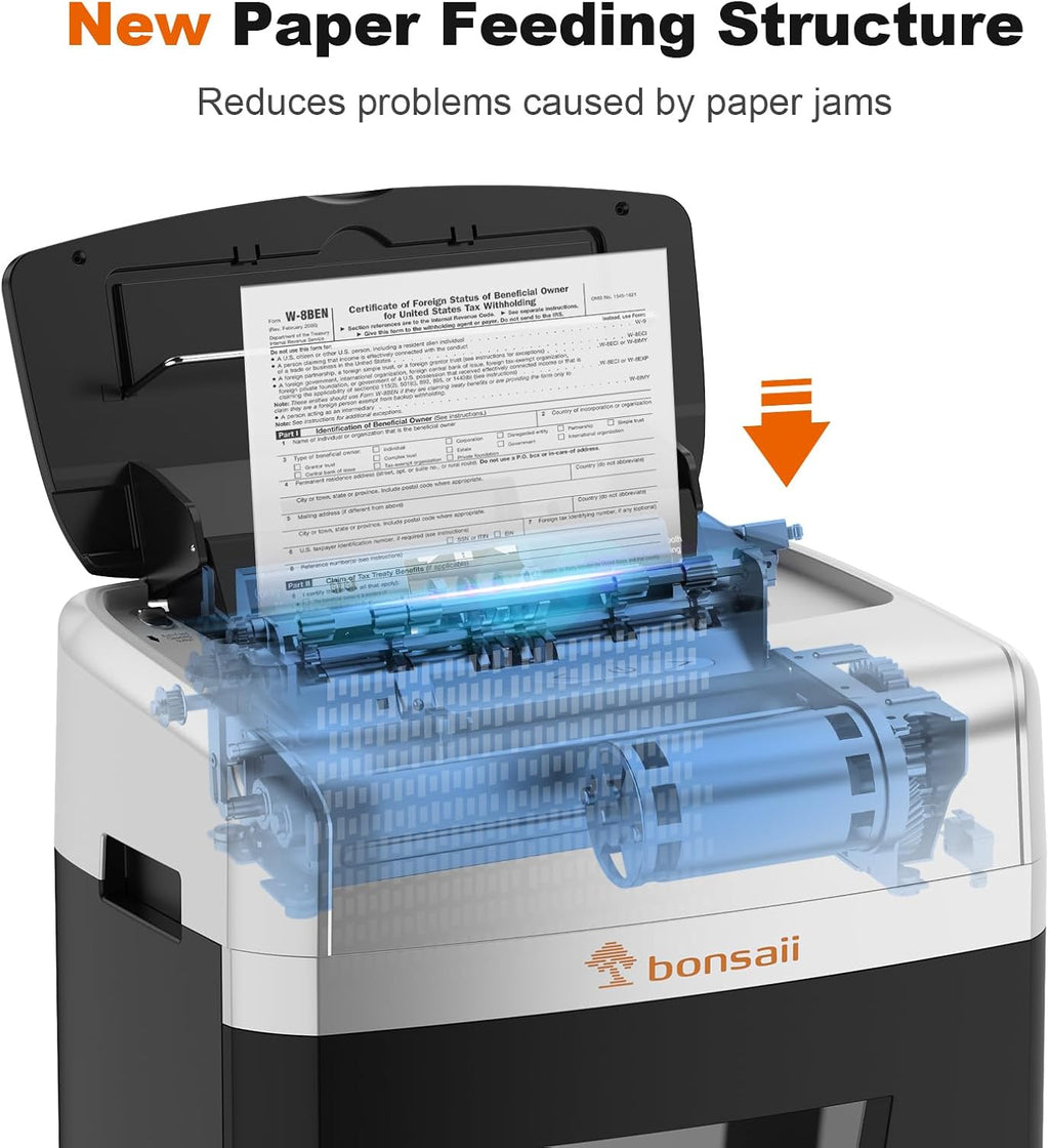 120-Sheet Autofeed Micro-Cut 30-Min Run Heavy Duty Paper Shredder | P-4 Security Level, Jam-Proof, 62dB Ultra-quiet