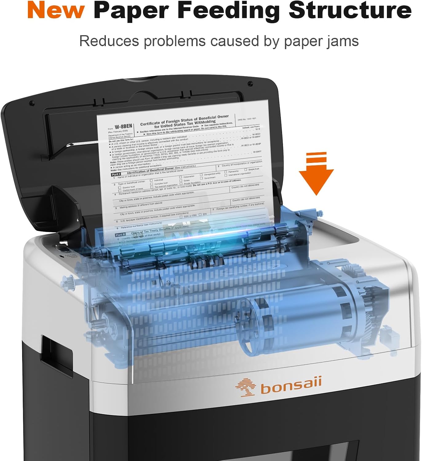 120-Sheet Autofeed Micro-Cut 30-Min Run Heavy Duty Paper Shredder | P-4 Security Level, Jam-Proof, 62dB Ultra-quiet