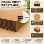 24 Pack Corrugated Cardboard Sheets Set 20 x 30 Inch Kraft Brown Flat Packaging Inserts Packaging Cardboard Inserts