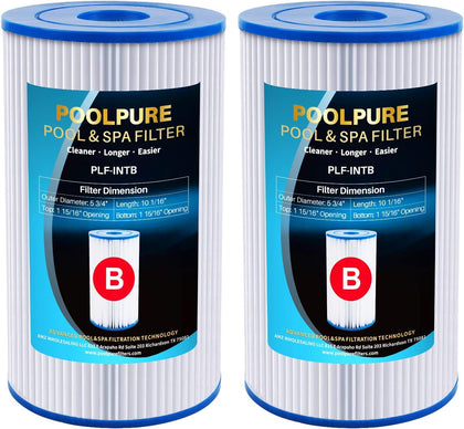 Type B Pool Filters Compatible with Intex 29005E, 29005/59905, JPC01 Type IV-B, 28633EG, 2500 GPH Cartridge Filter