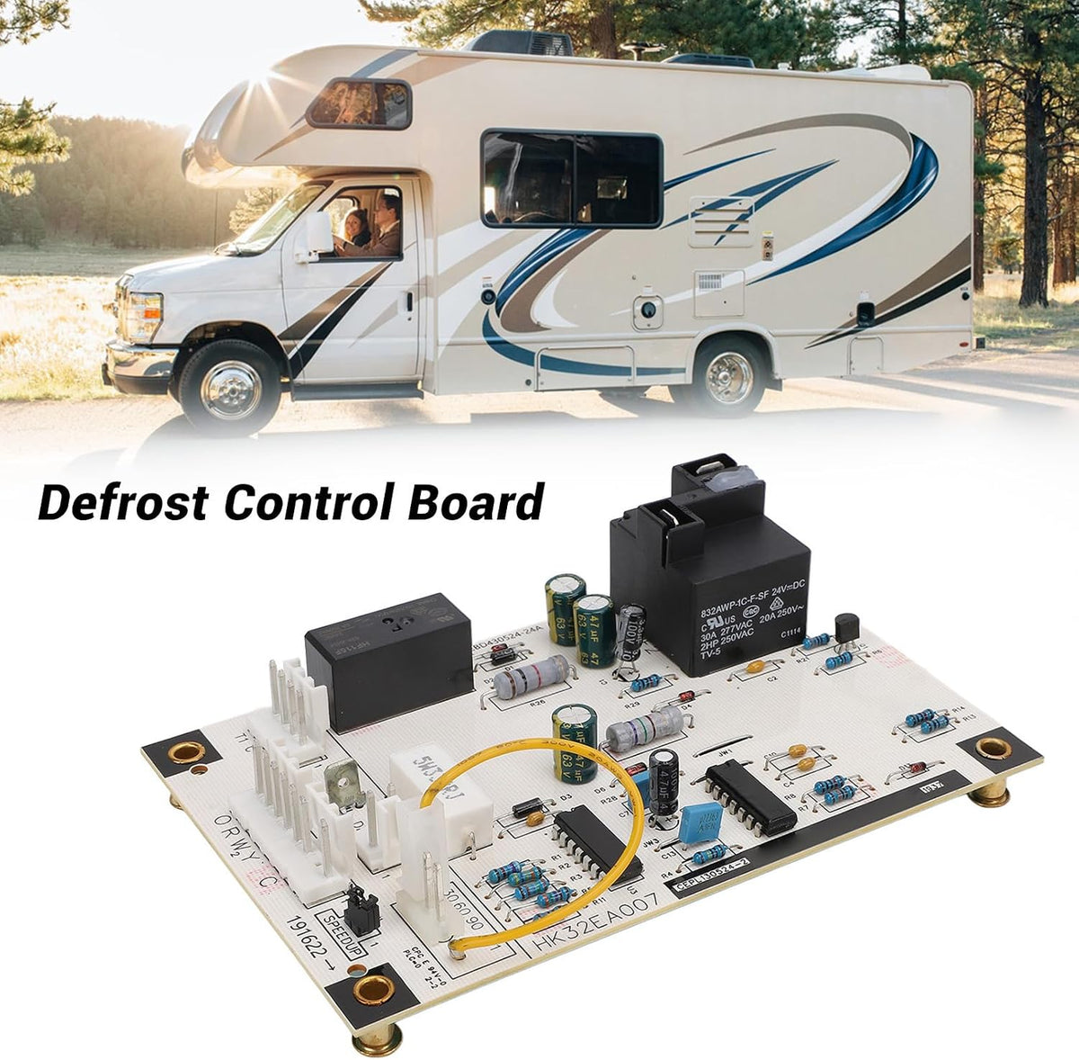 Defrost Control Board replacement for Carrier, ICP OE HK32EA007 Efficient Defrost Cycle Management, Compatible with Similar Systems