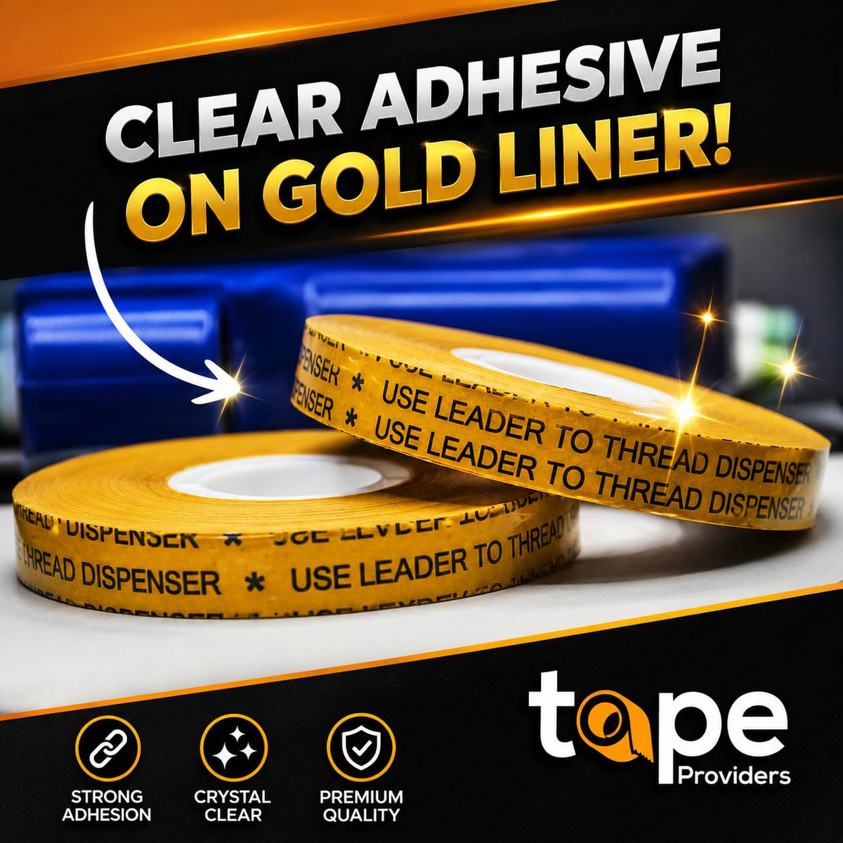 WOD General Purpose ATG Tape, 1/4 inch x 36 yds. (Set of 6 Rolls) Adhesive Transfer Tape Glider Refill Rolls Clear