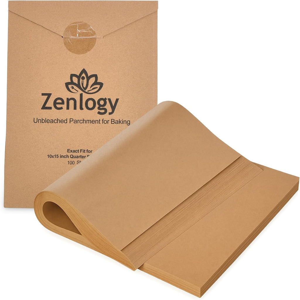 10x15 Parchment Paper, 100 Sheets, Pre-Cut, Fits Jelly Roll Pans