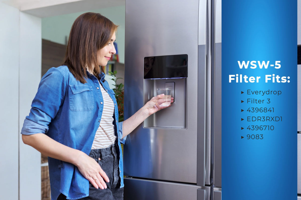 WaterSentinel WSW-5 Refrigerator Replacement Filter: Fits FILTER 3 Water Filters