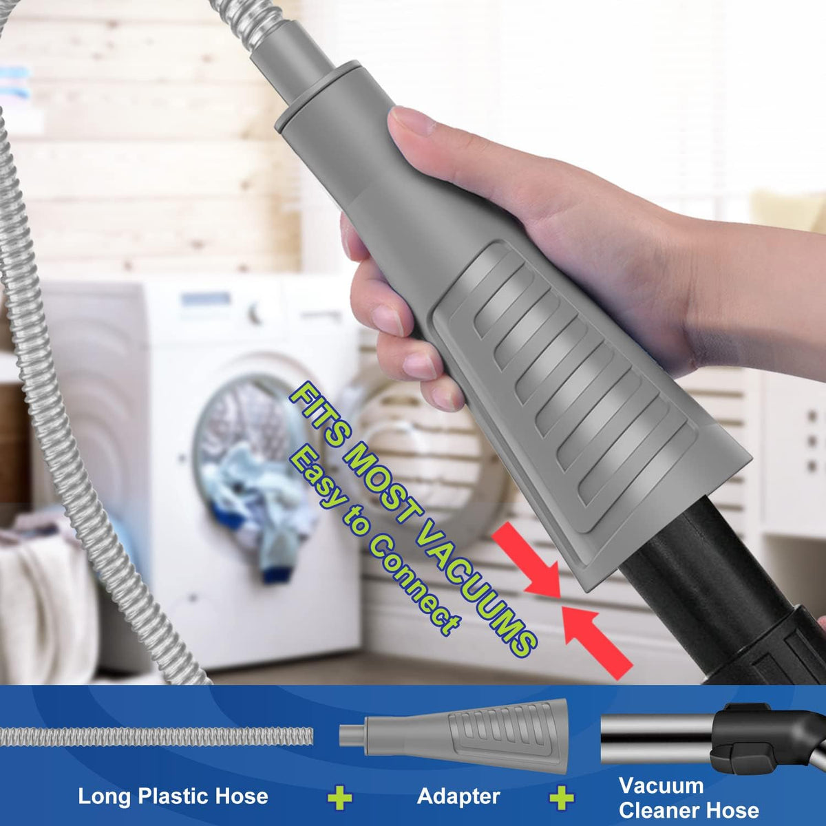 2 Pack Dryer Vent Cleaner Kit Dryer Lint Vacuum Attachment
