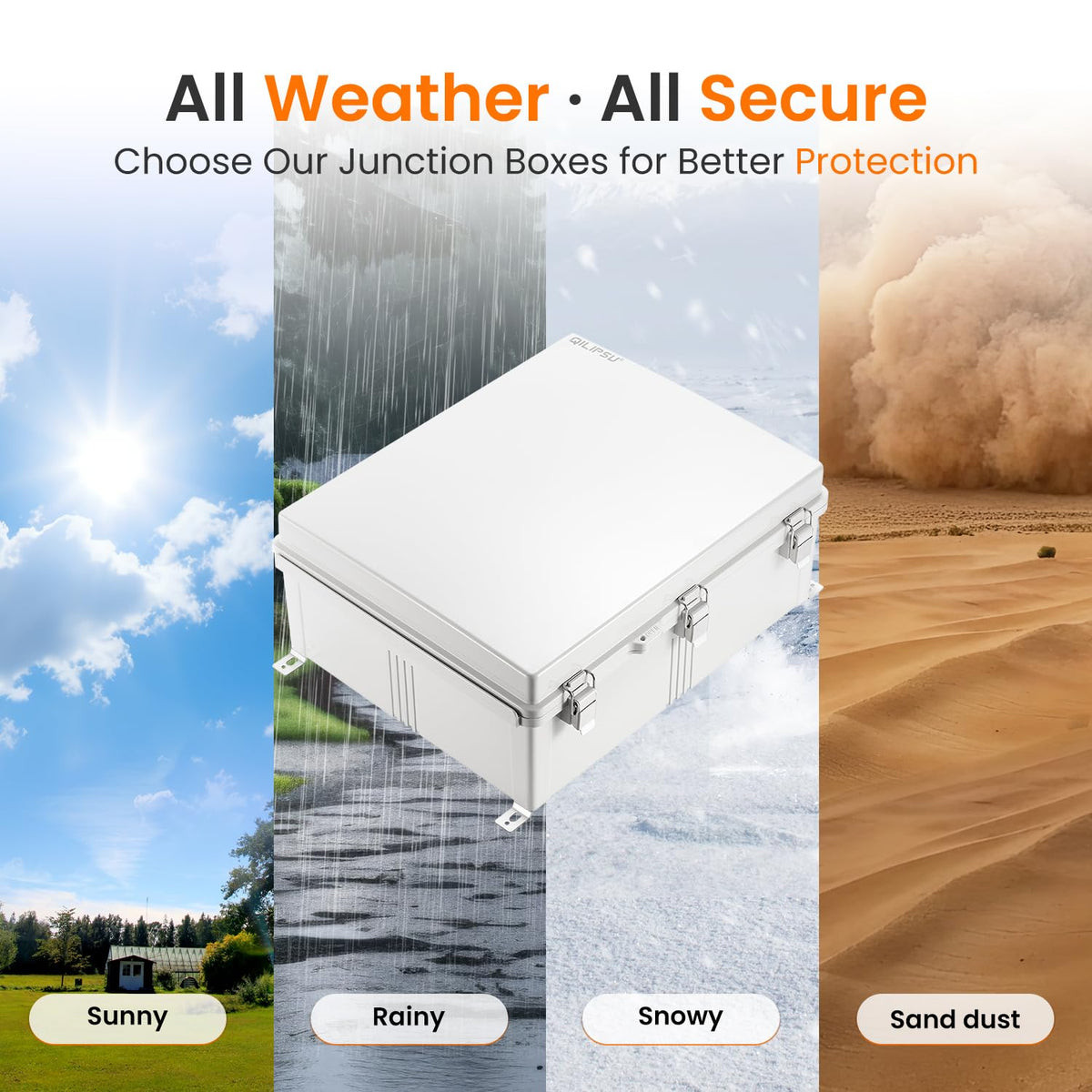 QILIPSU Outdoor Electrical Box Waterproof Junction Box 20"x16.1"x7.9"