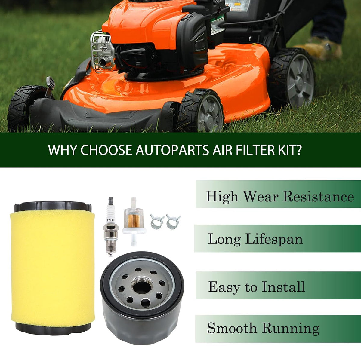 793569 793685 Air Filter Tune Up Service Kit Replacement for Briggs Stratton Intake 20-21 HP
