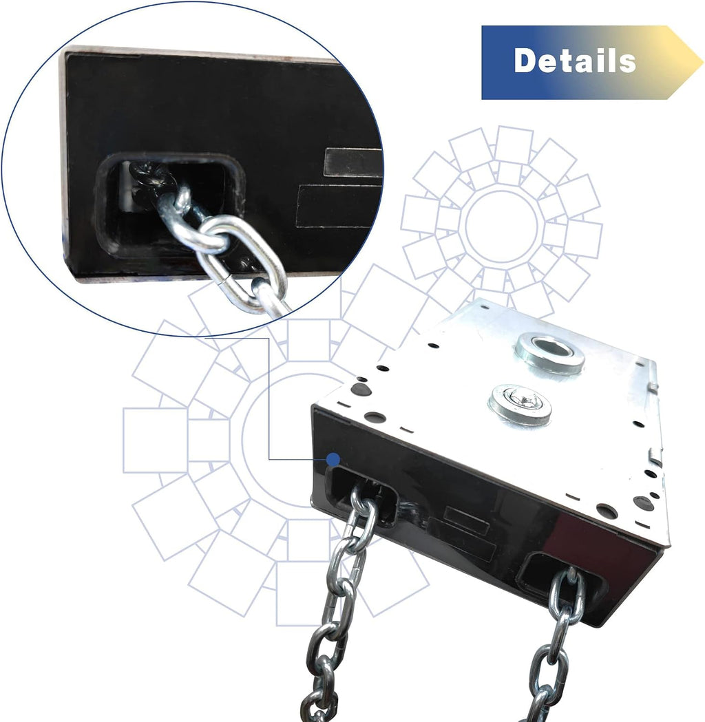 Garage Door Chain Hoist - 4:1 Reduced Drive Heavy Duty Hoist for Roll Up Doors and Jackshaft Garage Door Openers