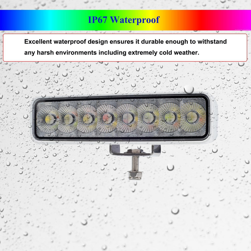 RGBW LED Spreader Lights for Boat, Waterproof Deck/Dock Lights