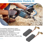 4-Pack Carbon Brushes Compatible with Bosch Power Tools