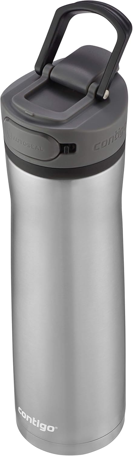 Cortland Chill 2.0 Vacuum-Insulated Stainless Steel Water Bottle, Spill-Proof Sip Technology, Interchangeable Lid