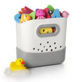 OXO Tot Stand Up Bath Toy Storage Organizer, 7.1 L, Large Capacity Bin for Baby Bath Essentials - Gray