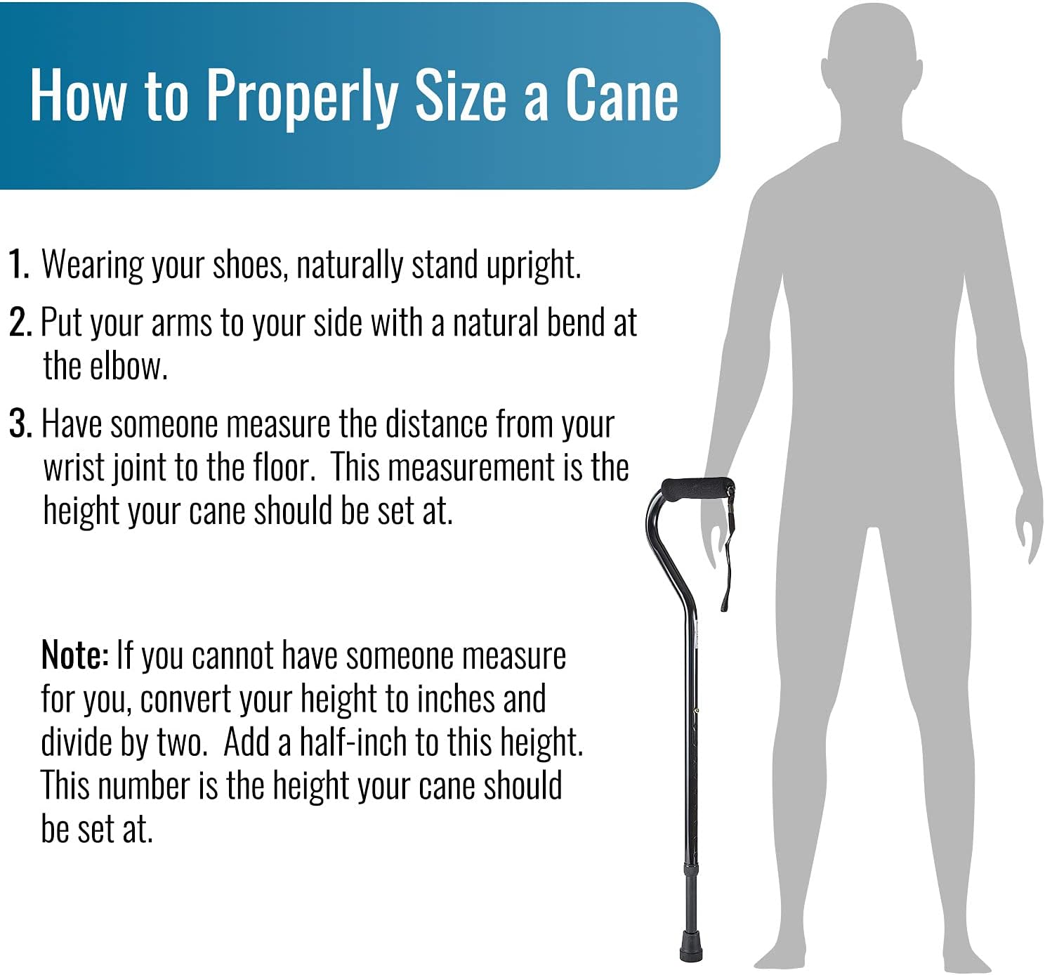 Walking Cane and Walking Stick for Adult Men and Women, FSA Eligible, Lightweight and Adjustable from 30-39 Inches