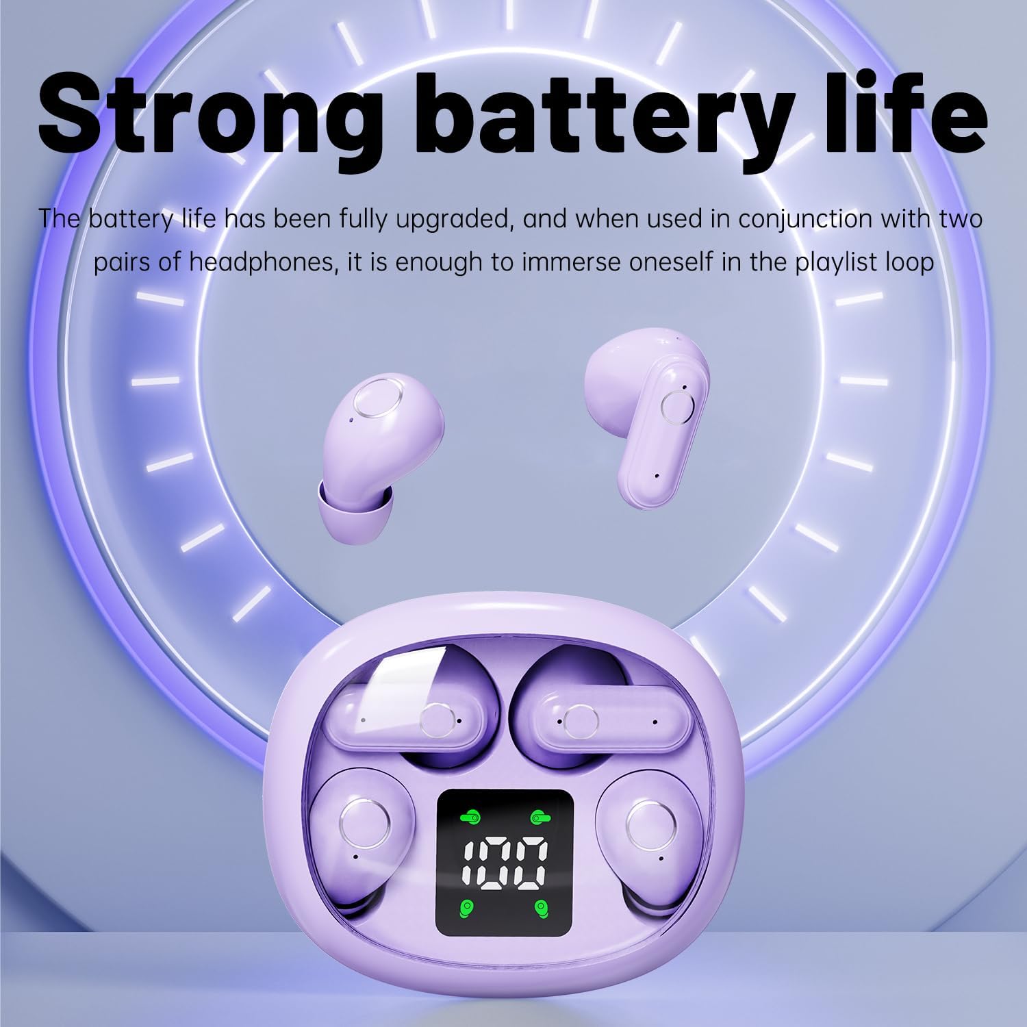 Wireless Bluetooth Headset，Tiny Size Invisible Earbuds，Sleep and Sports Earphones Set, 2 Pairs, Mini and Short Handle