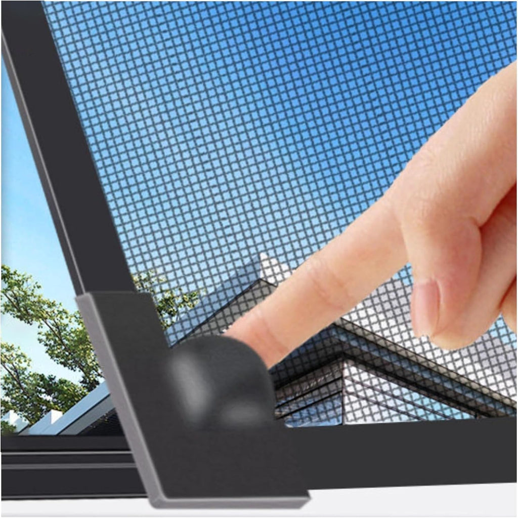 Magnetic Window Screen - DIY Adjustable Mesh, 39"x59", Bug-Proof & Airy