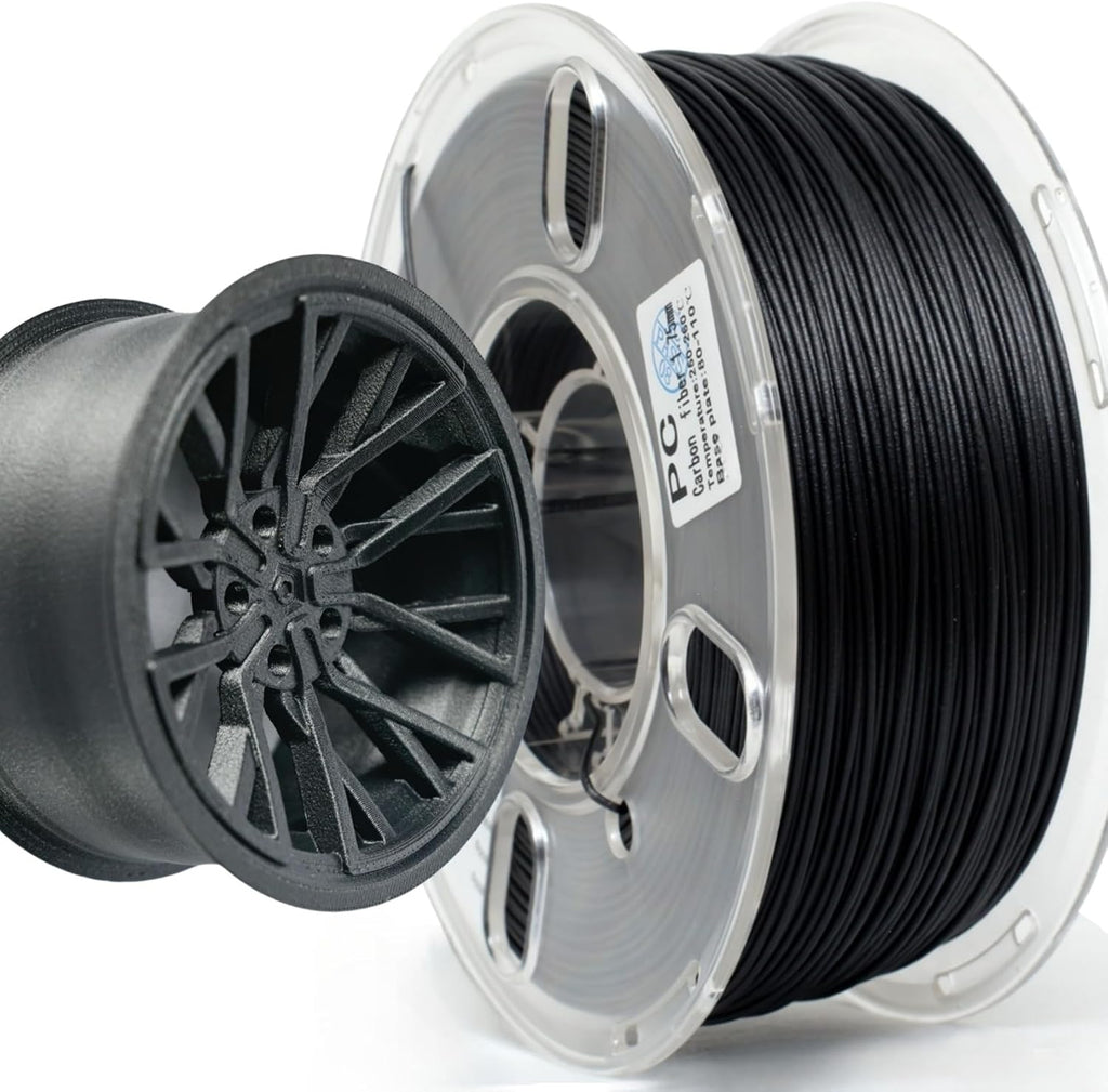 Carbon Fiber Filament, PRILINE Carbon Fiber Polycarbonate 3D Printer Filament 1.75mm, High Strength Carbon Fiber 3D