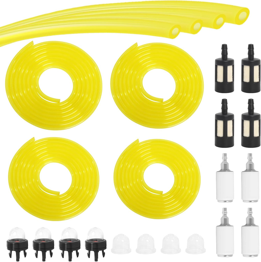 Podoy Tygon Fuel Line Kit 4 Sizes, 4 FT Chainsaw Fuel Line Repair Kit