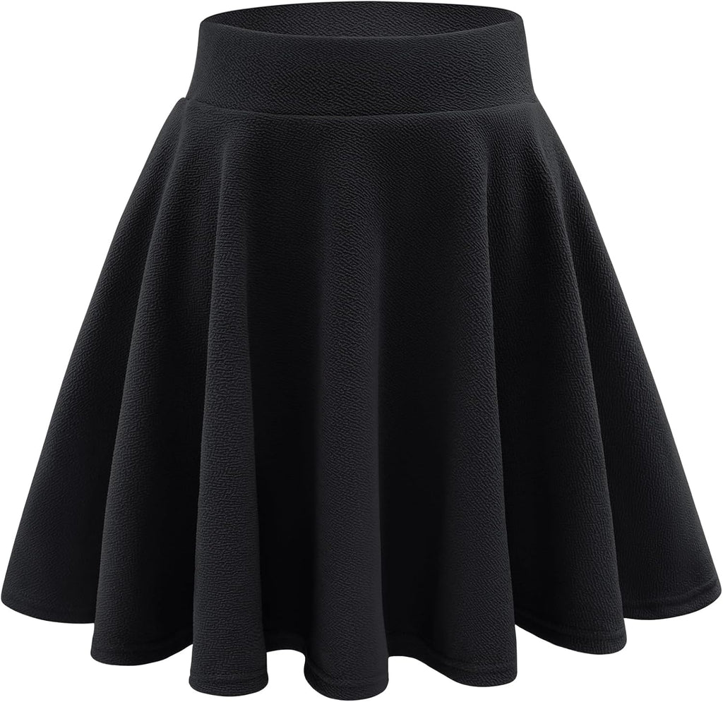 Girls Pleated Skater Uniform Skirts with Built in Shorts for School | Elastic waistband, Soft stretch fabric