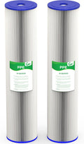 50 Micron 20-Inch Whole House Water Filter Cartridge, 2 Pack