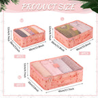12 Pcs Packing Cubes for Travel,XL, L, M,Cherry,Pink