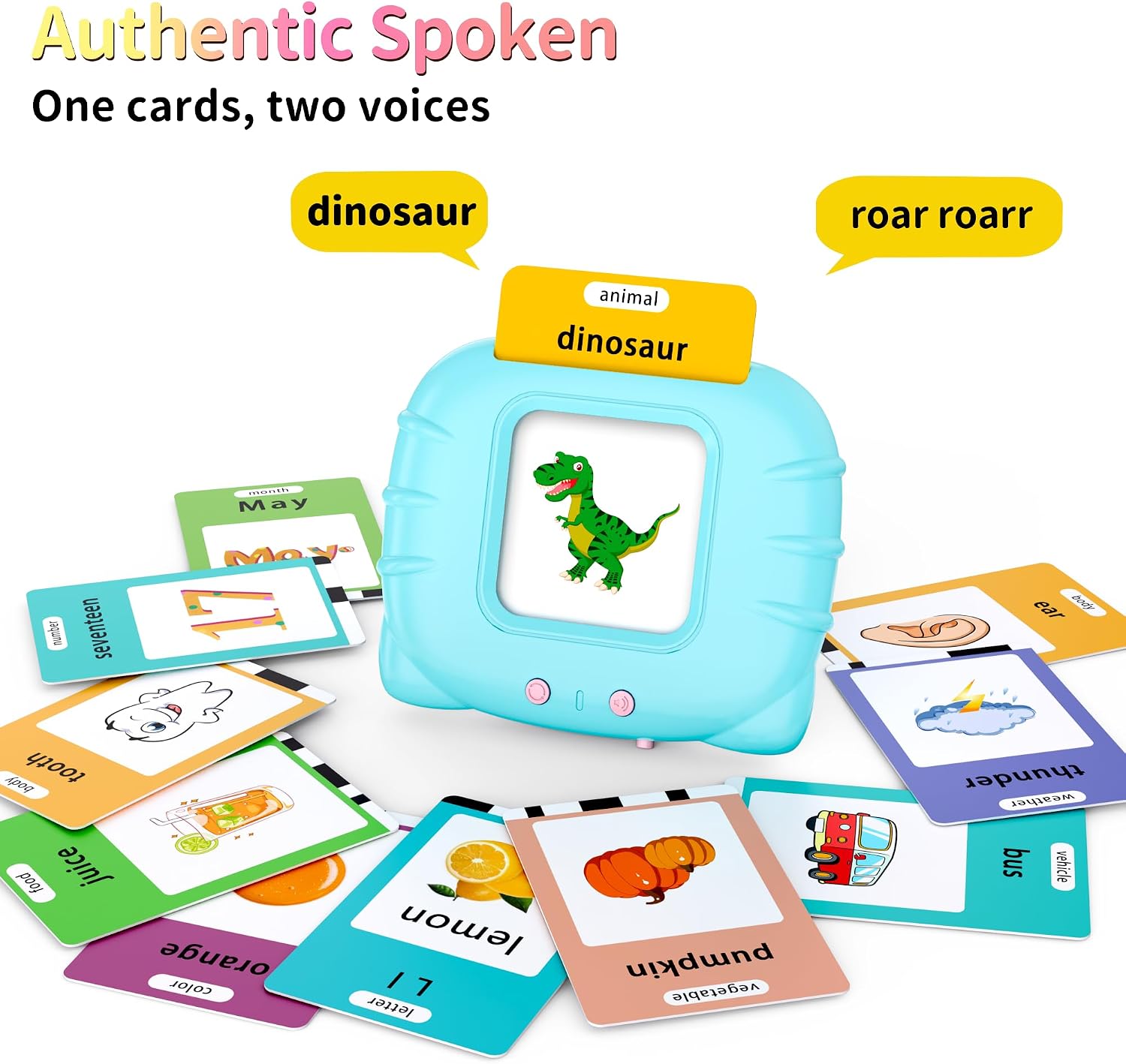 520 ABC Sight Words Talking Flash Cards, Christmas Birthday Gift for 2 3 4 5 6 Year Old Boys and Girls