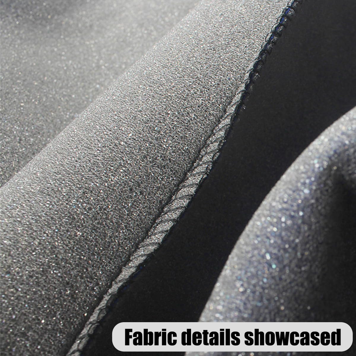 Car Seat Covers Full Set, Breathable Premium Cloth Automotive Seat Cover, Universal Front and Rear Seat Covers, Easy
