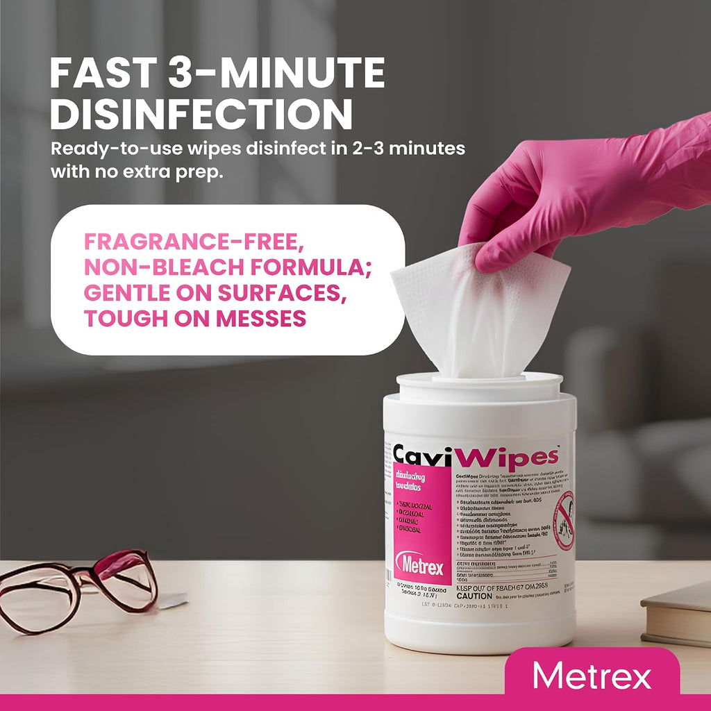 CaviWipes Disinfecting Wipes, 160 Ct Canister, 1-Pack