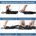 Heavy-Duty Boat Tie Down Straps to Trailer, Secure-Fit Boat Trailer Straps