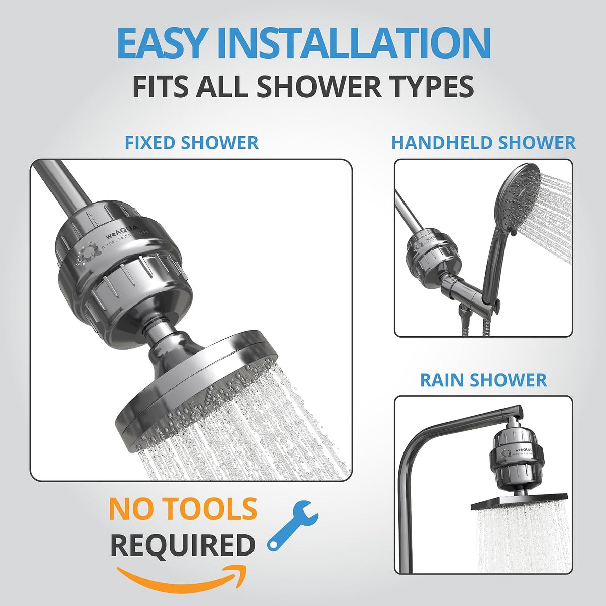 Heavy Duty Shower Filter for Hard Water, Chlorine, Heavy Metals