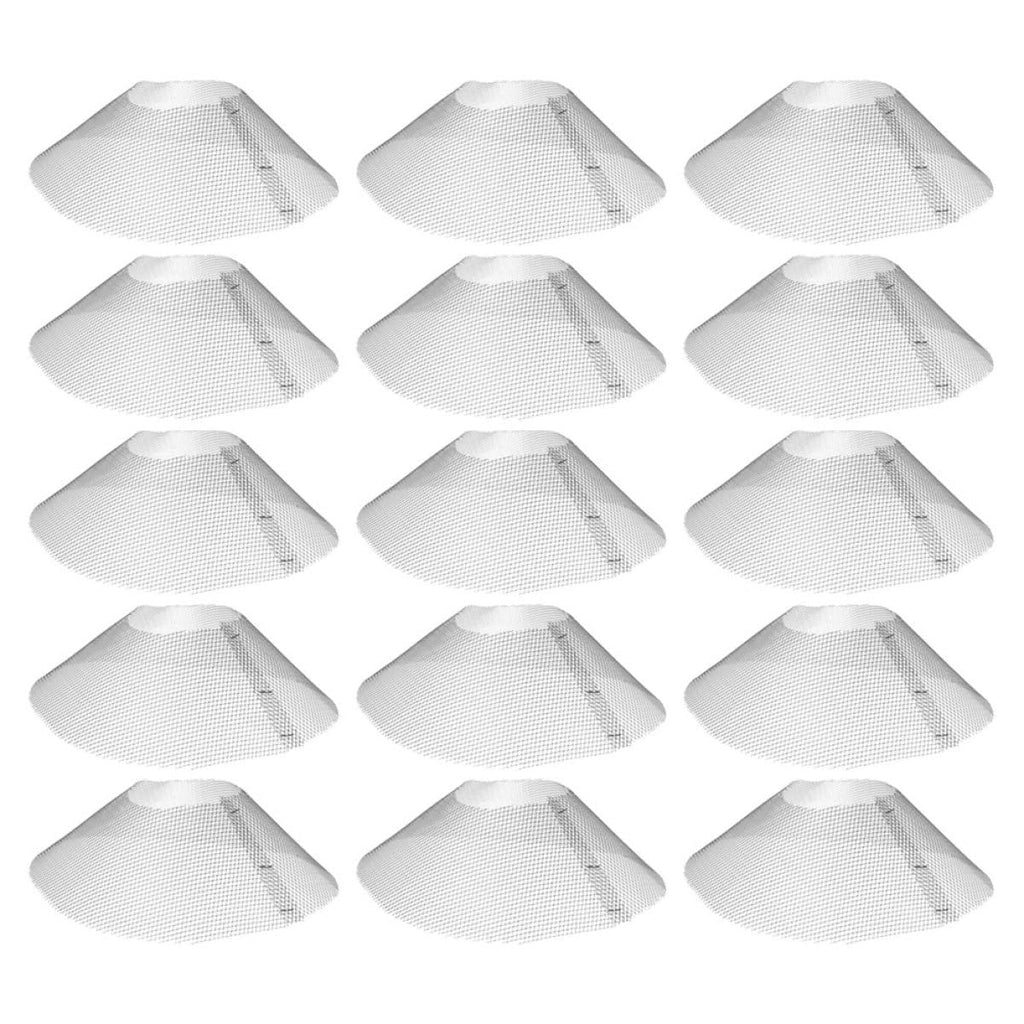 15pcs Stainless Steel Range Hood Oil Filter Net for Kitchen Ventilation