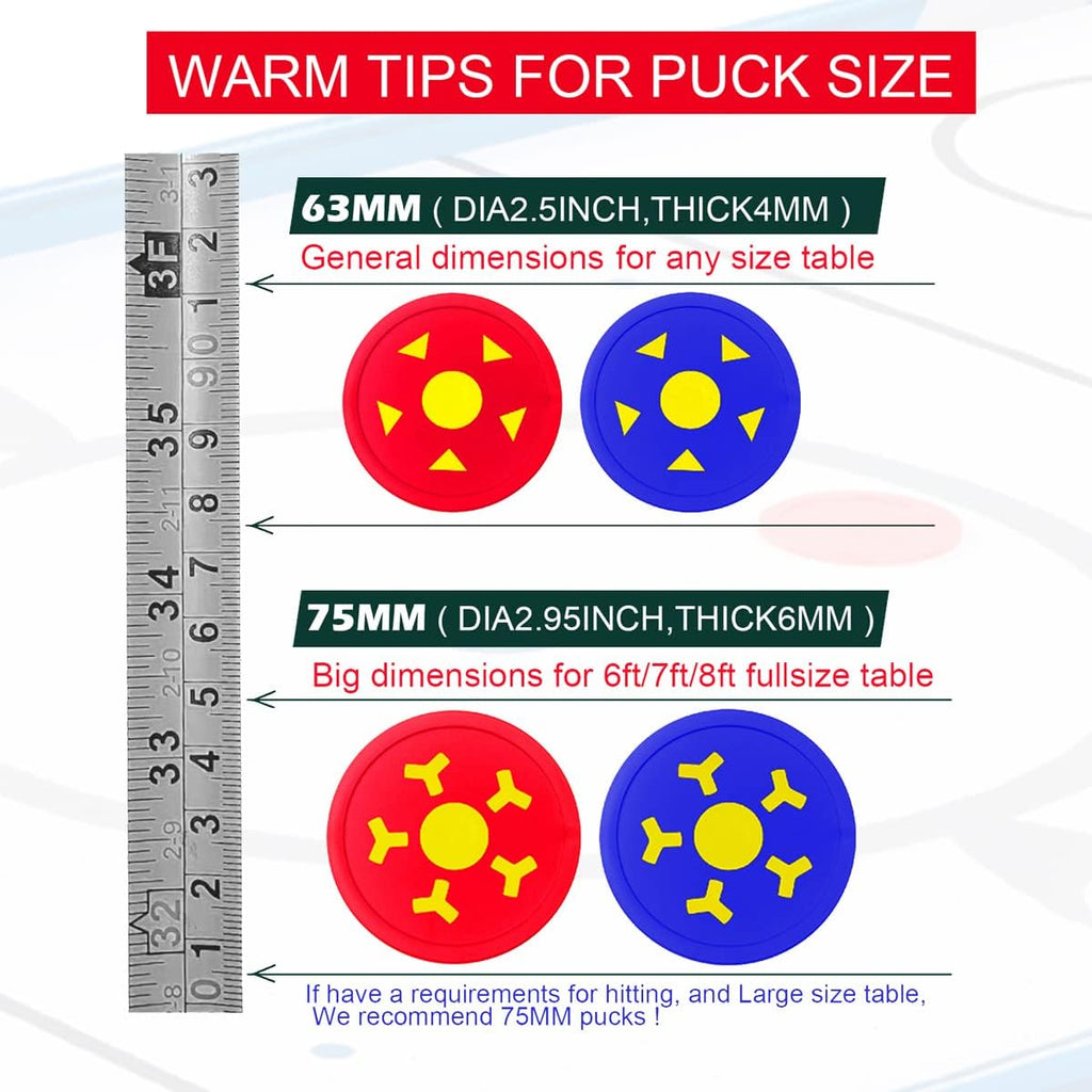 Air Hockey Pushers & Pucks, Non-Slip Strikers Tables | Dynamic Pucks For Adults, Air Hockey Paddles, Replacement