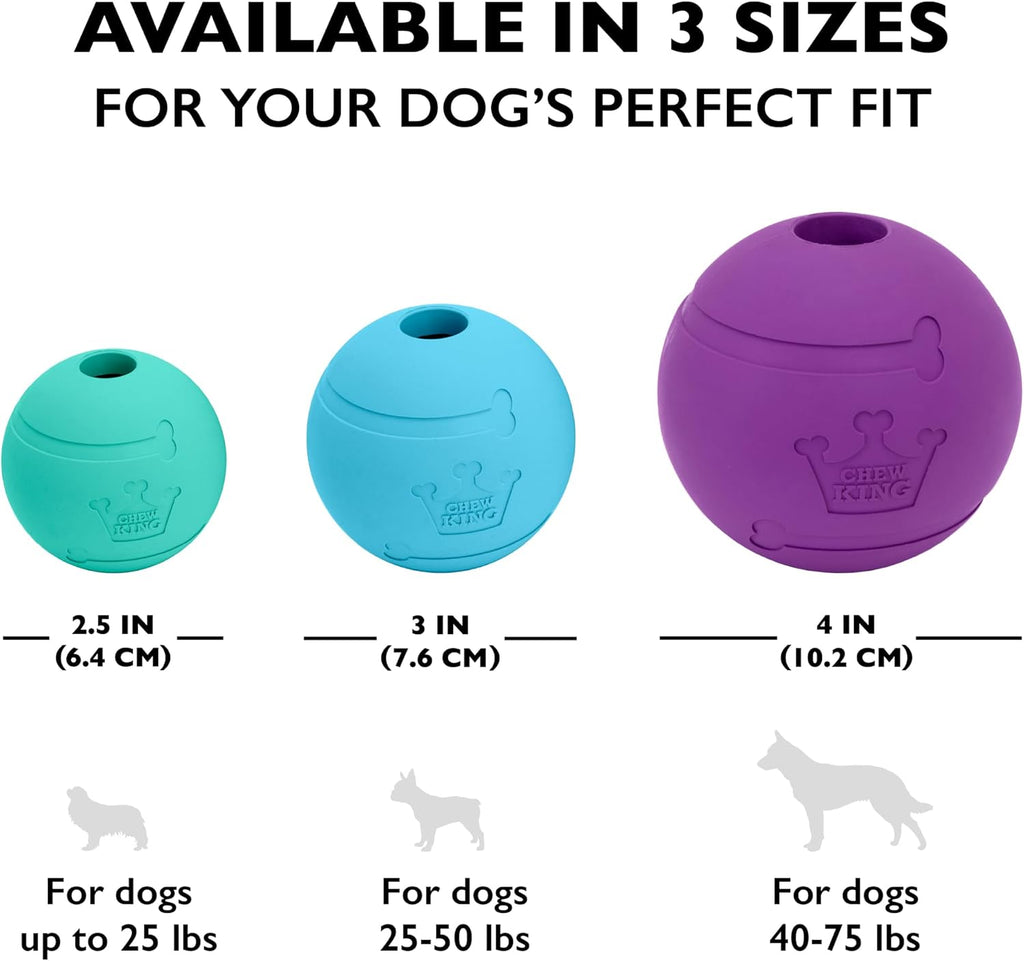 Fetch Balls Extremely Durable Natural Rubber Toy 2.5 inch, 8-pack (CM-0264-CS01)