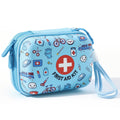 Mini First Aid Kit for Kids - 160 Pcs Hard Shell Emergency Kit, Blue