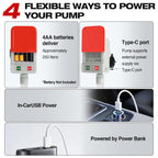 BuffVorce Fuel Transfer Pump, 3.2 GPM Gas Can Pump with Auto-Stop