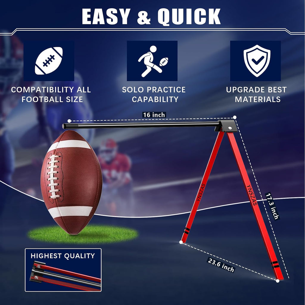 𝙉𝙀𝙒 Football Kicking Tee, Portable Field Goal Kicking Holder Stand, Kickoff Tee Compatible with All Football Sizes