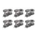 uxcell 6Pcs #35 Chain Offset Half Link Roller, 3/8" Pitch Carbon Steel