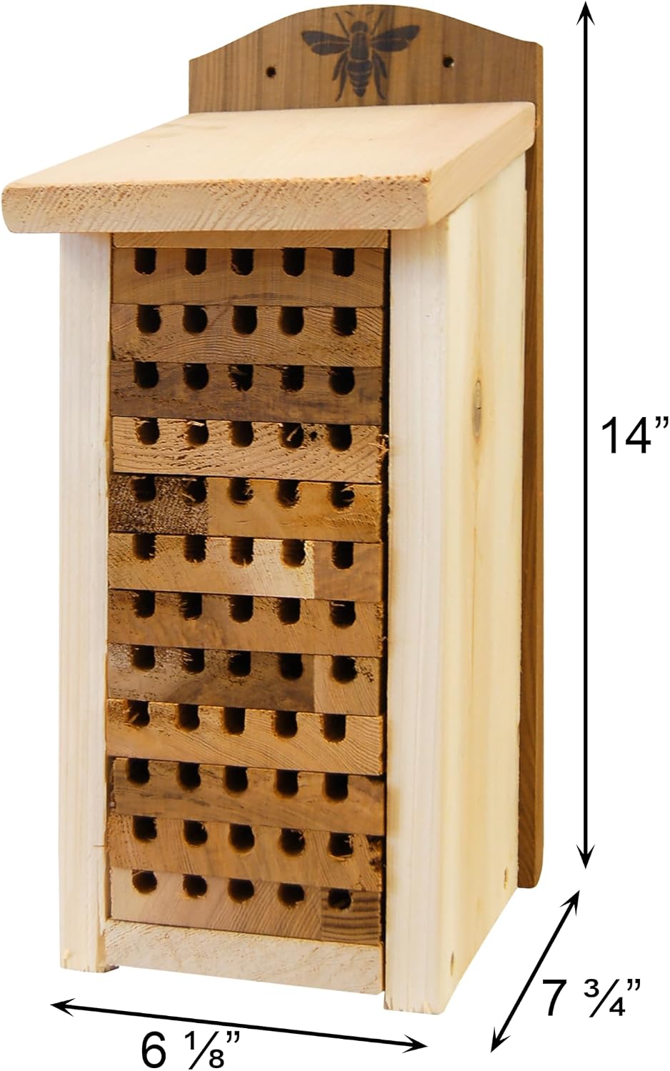 Woodlink Heavy Duty Cedar Mason Bee Houses, Large, Pack of 2