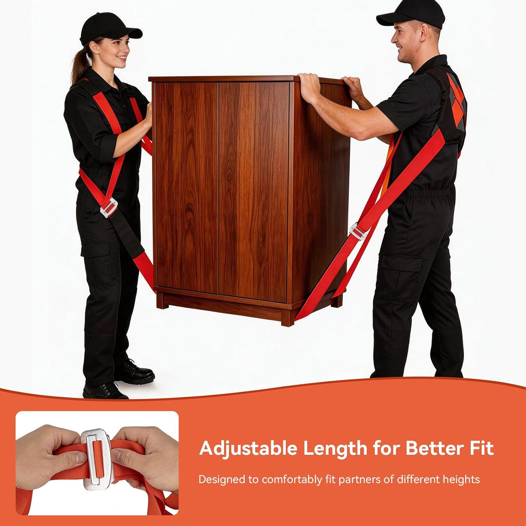 Moving Straps for Lifting, with Back Support for 2 Person | Shoulder Moving System, Move & Carry Furniture Appliances
