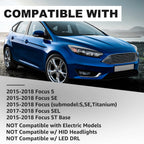 Headlights Assembly Compatible With 2015-2018 Ford Focus Halogen Headlamp