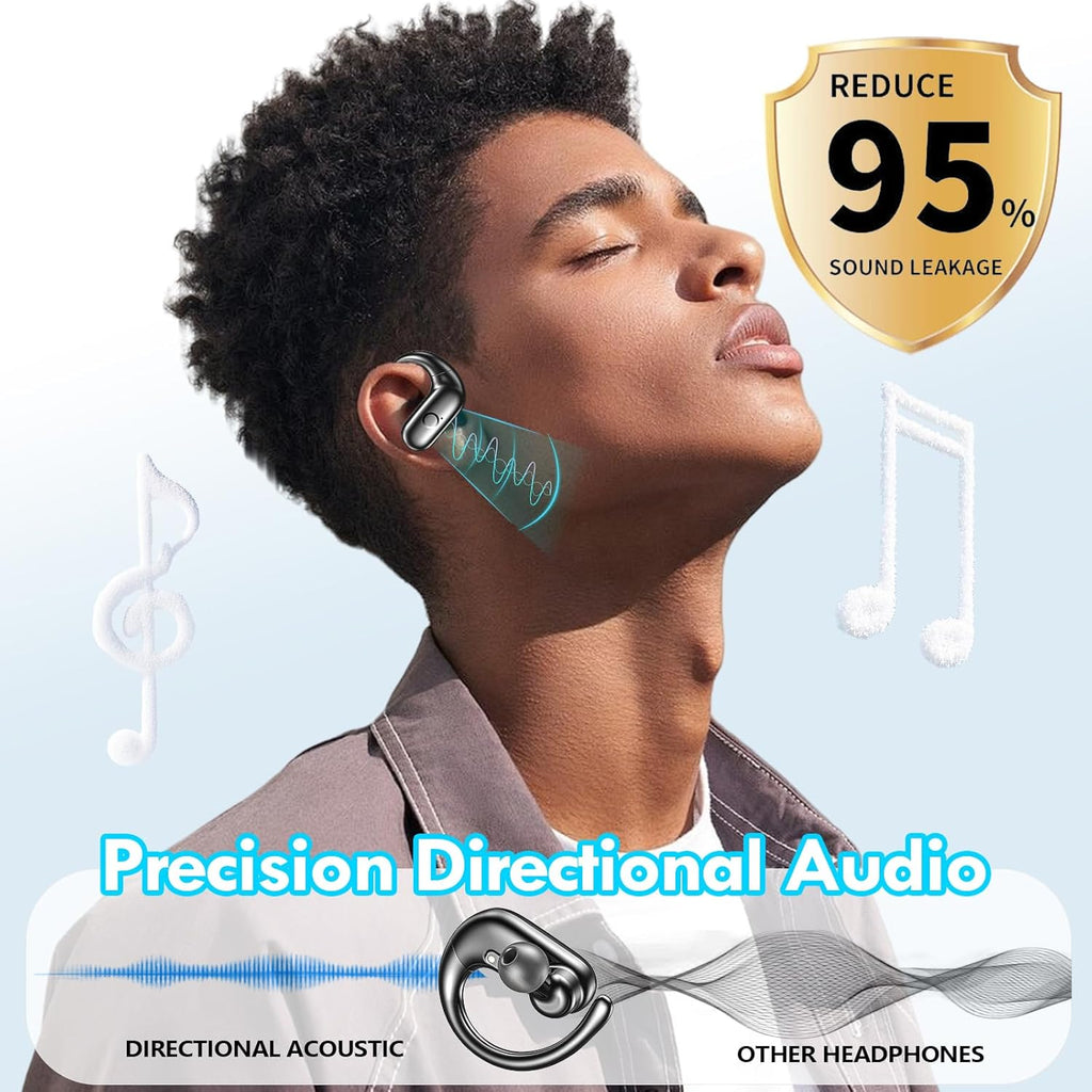 Wireless Earbuds Bluetooth Headphones Sport,Over Ear Buds with Deep Bass Sound,60Hrs Playtime Earphones Redesigned