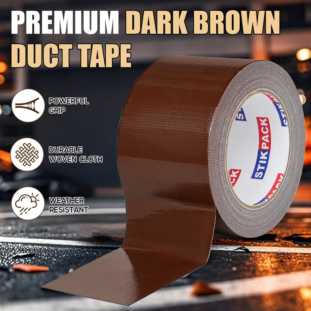 3'' Wide Brown Duct Tape Heavy Duty 3 Inches x 30 Yard, 1 Roll