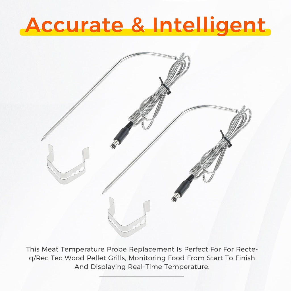 MOOTVGOO 2 Pack Temperature Meat Probe Replacement for Rec Tec, Recteq