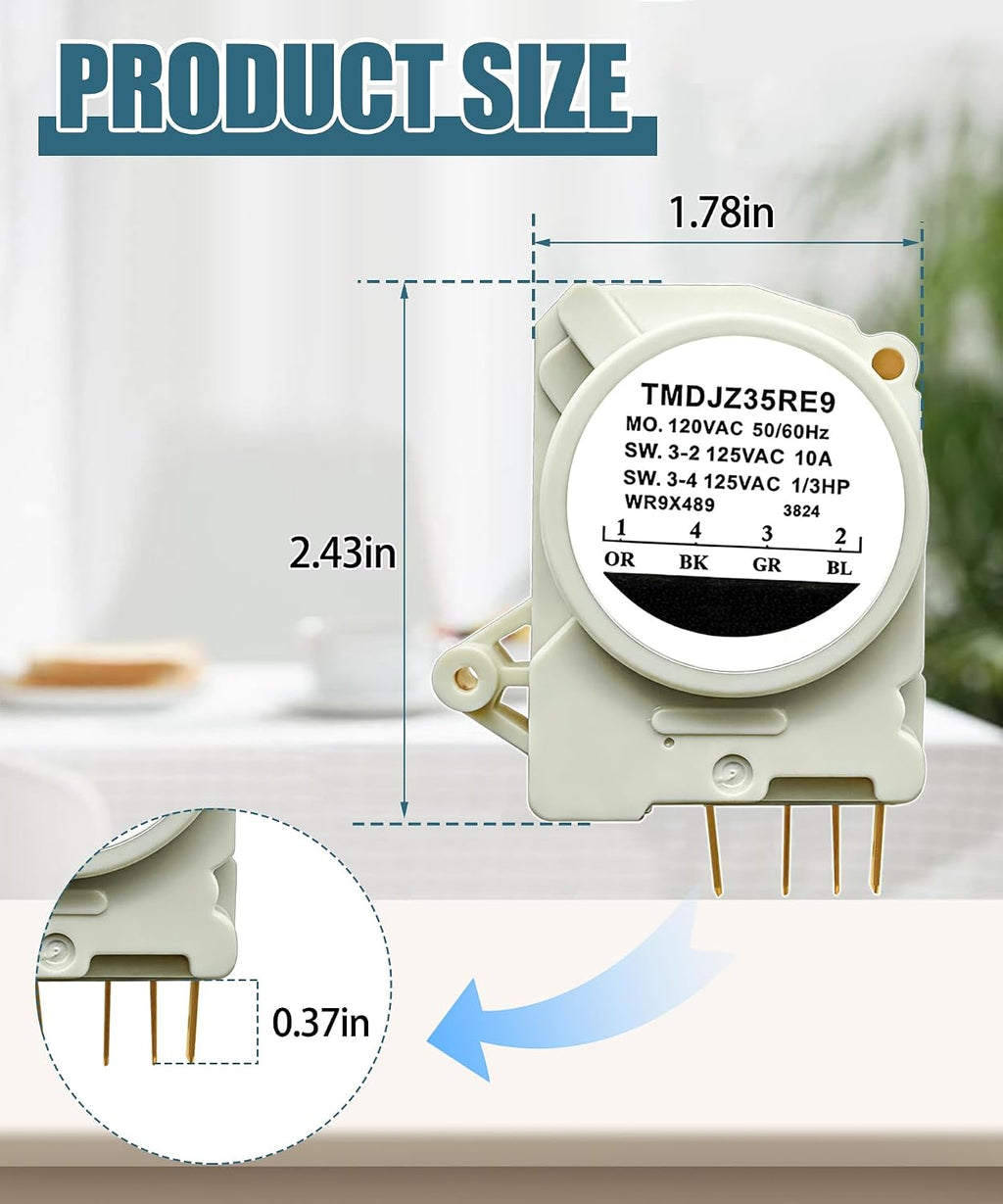 WR9X489 WR9X502 Refrigerator Defrost Timer Control