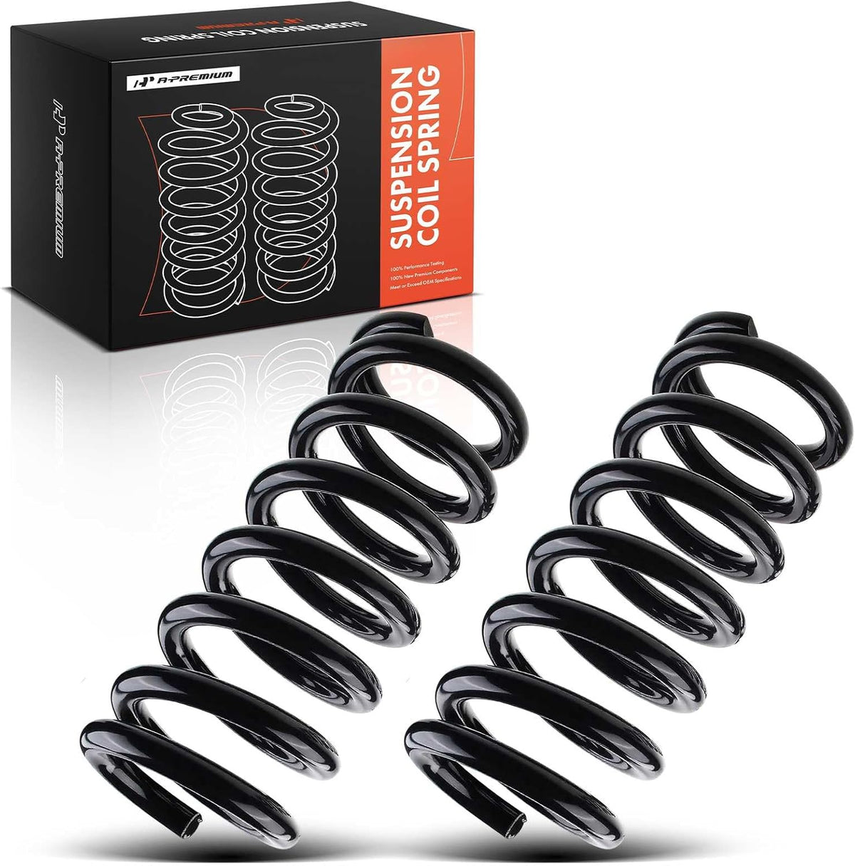 A-Premium Front Suspension Coil Spring Set Compatible with Ford