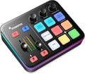 G1 Neo Gaming Audio Mixer Audio Interface with XLR Input & 48V | RGB, Bluetooth, 4 custom soundpads, live streaming