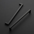 Matte Black Cabinet Handles Square Pulls 10 Inch 3 Pack