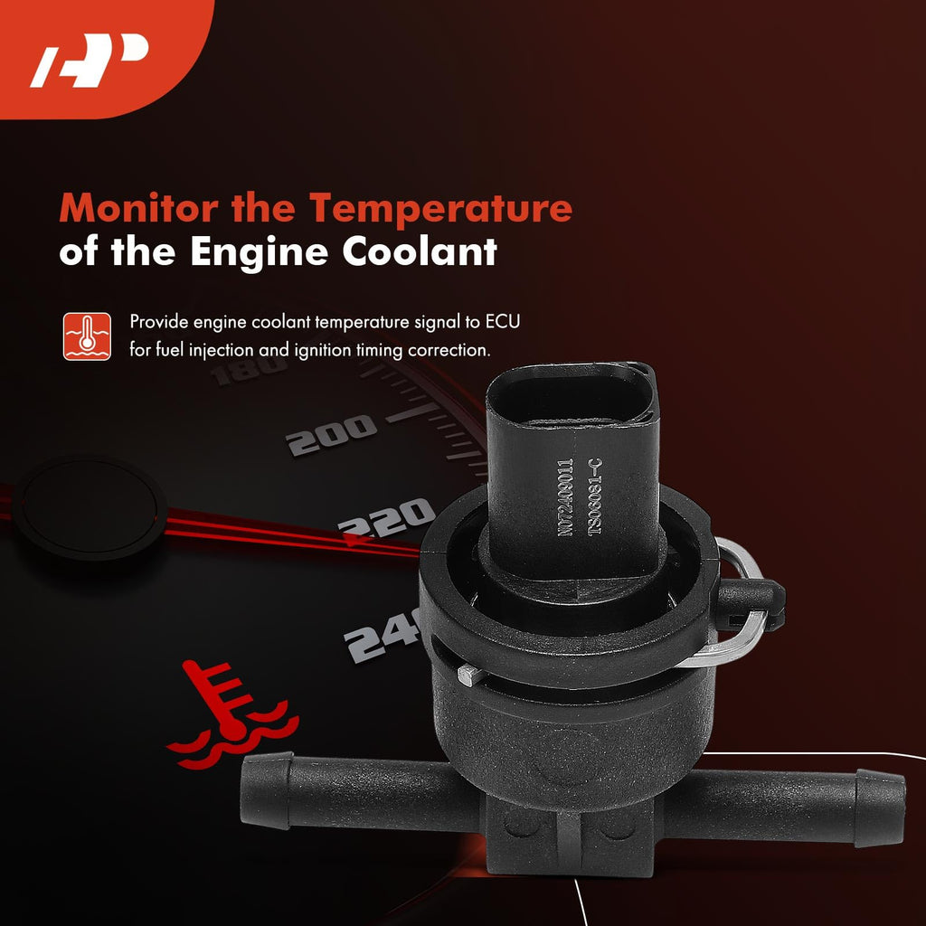 A-Premium Engine Coolant Temperature Sensor Compatible with Audi