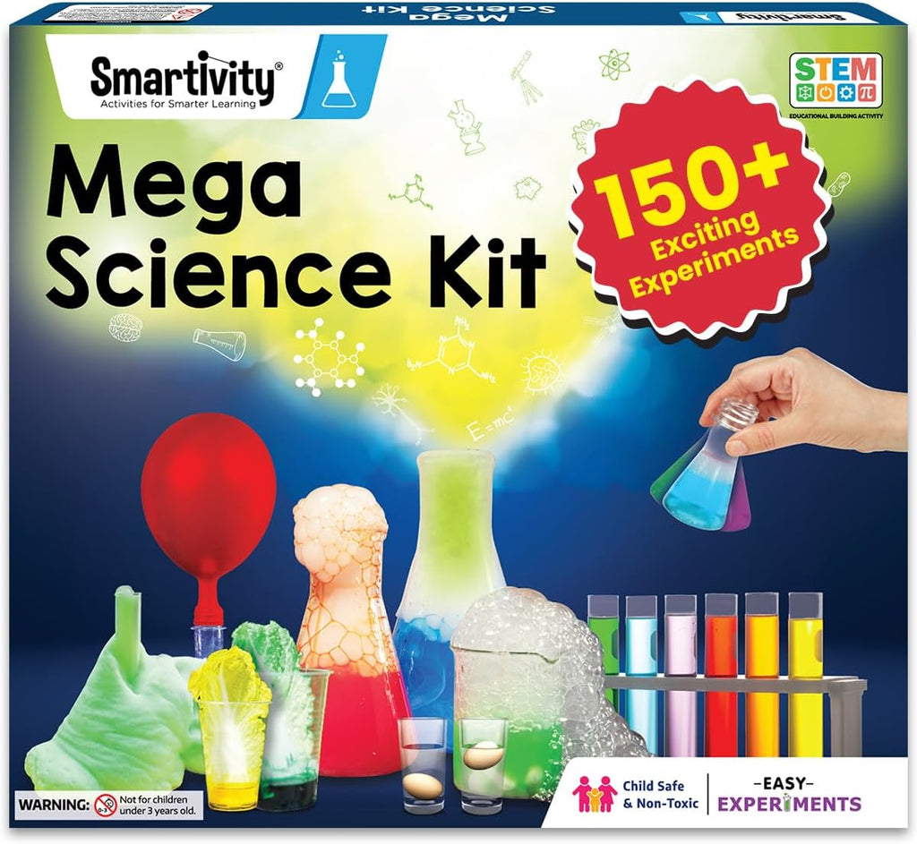 Legendary Mega 150 Science Experiment Kit for Kids, Smart Birthday Gifts, Educational Science Experiments for Boys &