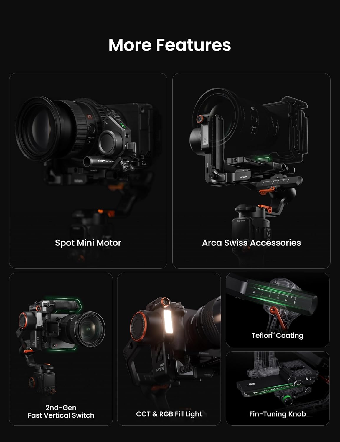 iSteady MT3 Pro 3-Axis Gimbal Stabilizer for Camera, AI Tracker with CCT/RGB Light, for Mirrorless/Pocket/Action