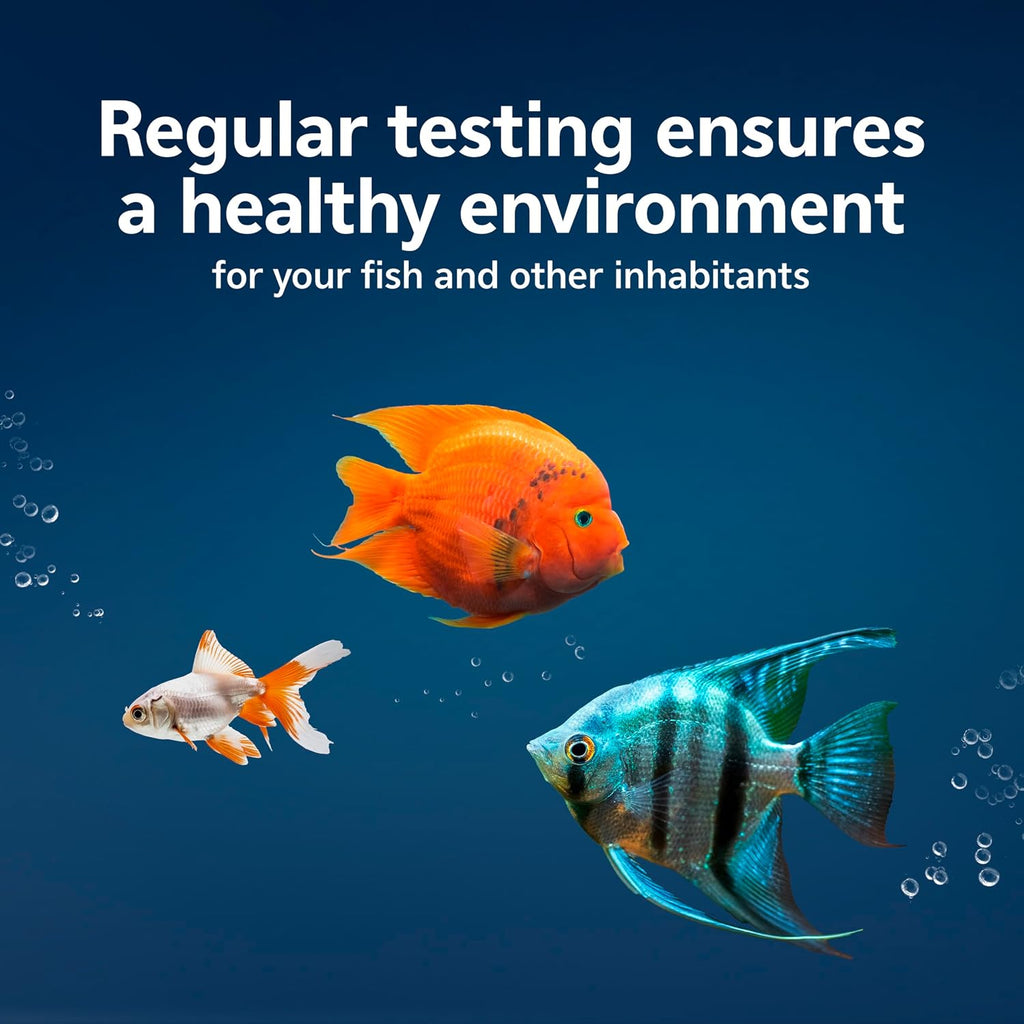 7-in-1 Aquarium Test Strips, Fast Results for pH, Total Alkalinity, Hardness, Nitrate, Nitrite, Free Chlorine and